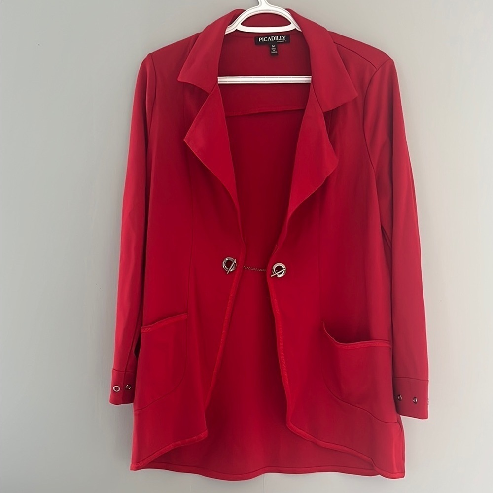 Women's Picadilly Fashion Red Jacket Medium